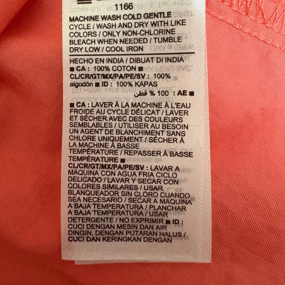 Old Navy Womens Blouse Top 3X Coral Peasant Cut Out Back Puff Sleeve Coquette